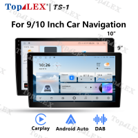 TOP LEX 9/10 Inch Universal Android Car Stereo, Big Screen GPS Navigation Radio Multimedia Player with Android Auto0